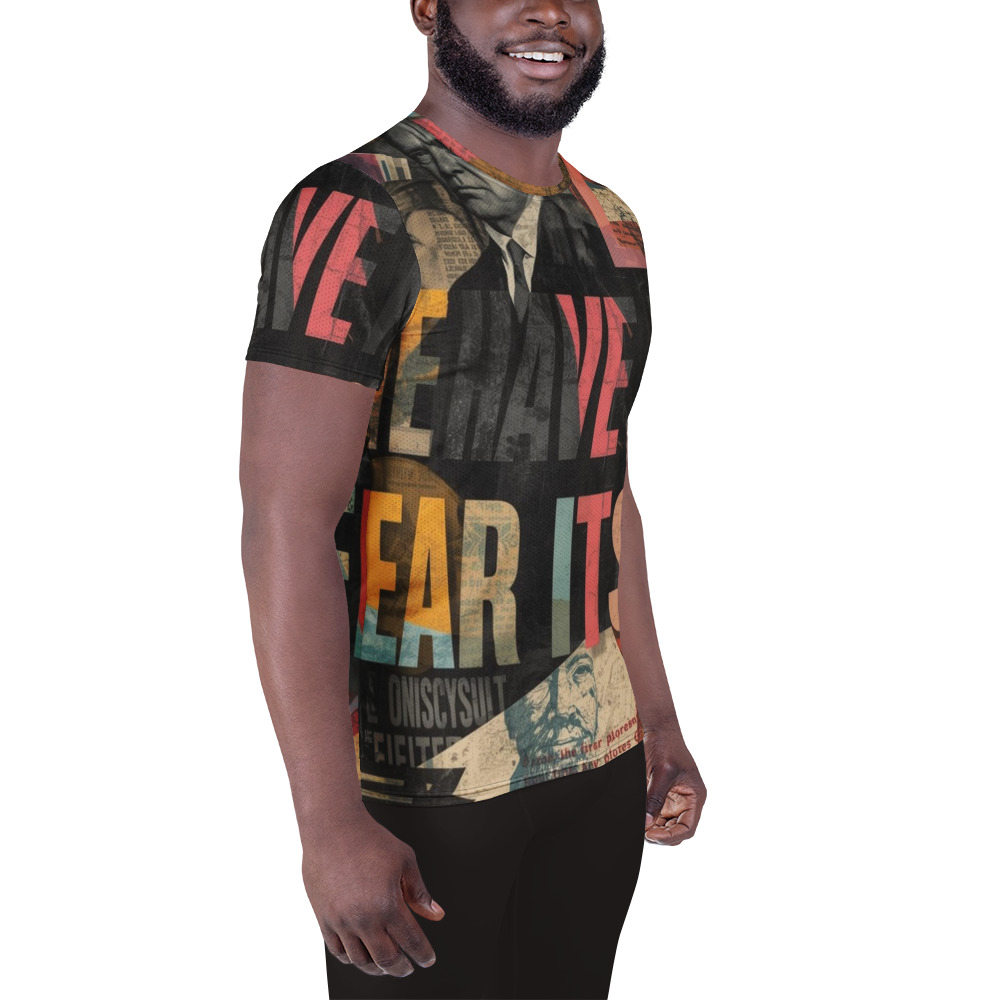 Fear Itself 1933 Newsreel Graphic Tee – Official SilverScrin Edition - Image 4