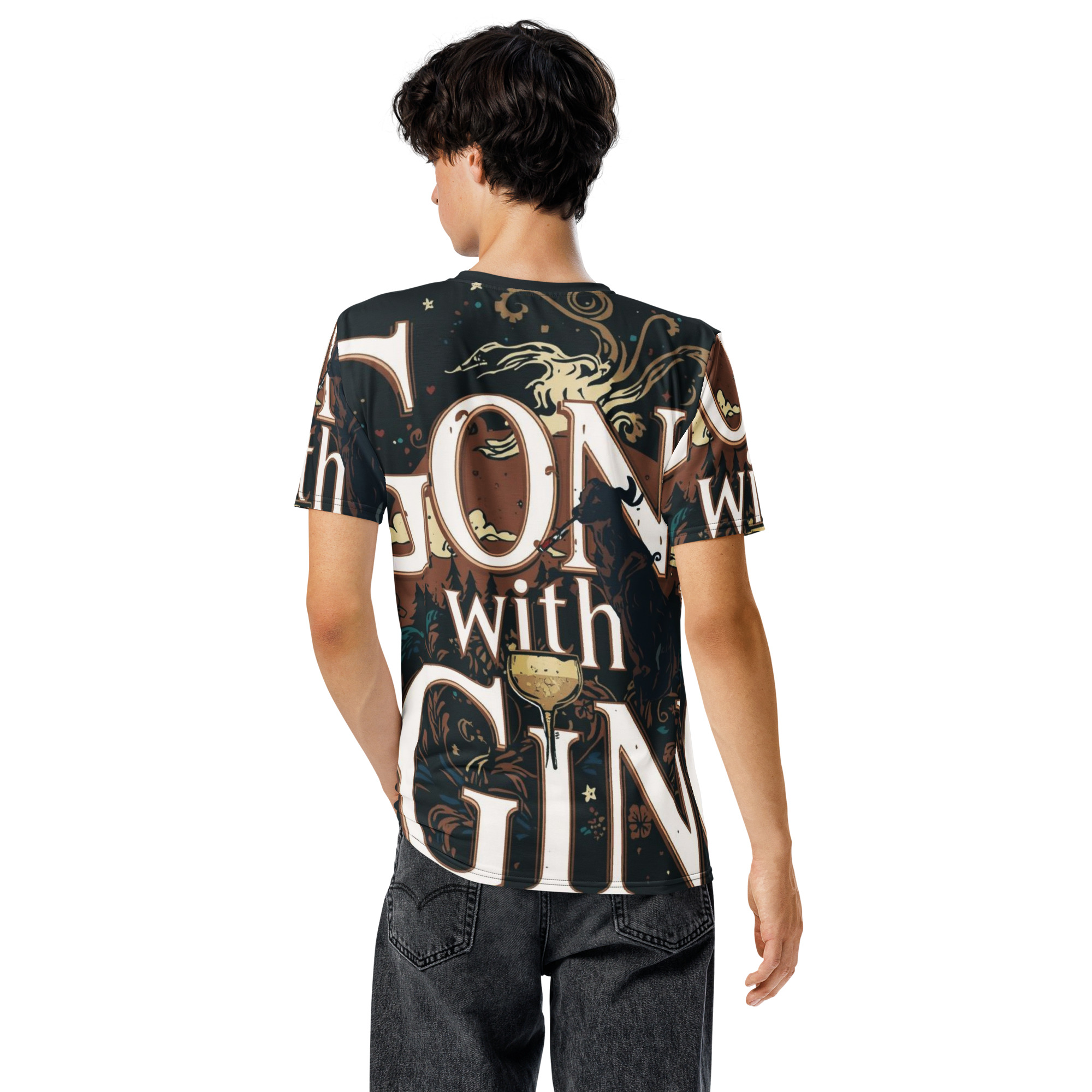 Gone with the Gin 1939 Graphic Tee – Official SilverScrin Edition - Image 2