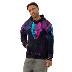 Neon Nosferatu 1922 Pullover Hoodie – Official SilverScrin Edition