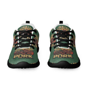 Jurassic Pork 1993 Athletic Sneakers – Prehistoric Parody Official SilverScrin Edition