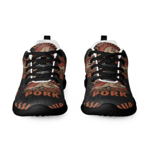 Jurassic Pork 1993 Athletic Sneakers – Dark Prehistoric Parody Official SilverScrin Edition