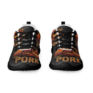 Jurassic Pork 1993 Athletic Sneakers – Dark Prehistoric Parody Official SilverScrin Edition